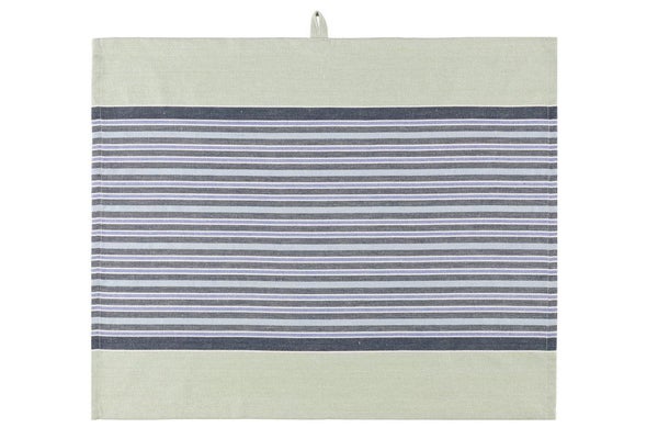 Traditionel sauna b&aelig;nkh&aring;ndkl&aelig;de 60x50 cm, stribet lysegr&oslash;n