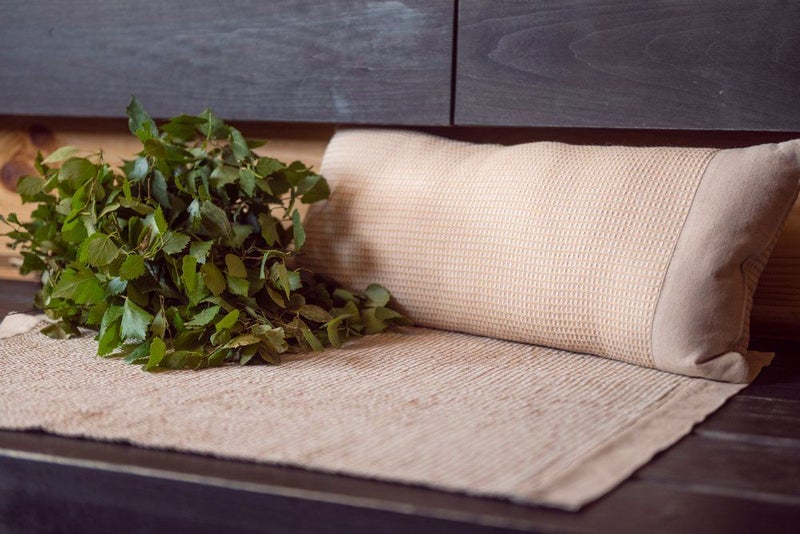 Rento Kenno saunapude 50x22 cm, beige/hvid