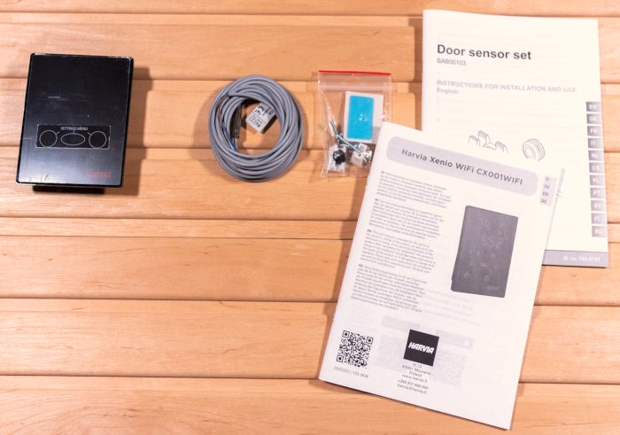 Harvia Xenio WIFI Kontrolpakke CX001WIFI, inkl. Fjernbetjeningspanel og d&oslash;rdetektor