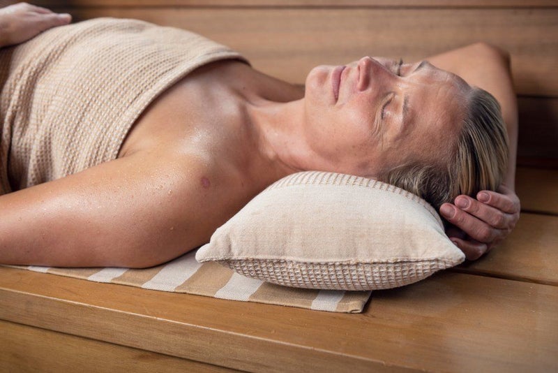 Rento Kenno saunapude 50x22 cm, beige/hvid