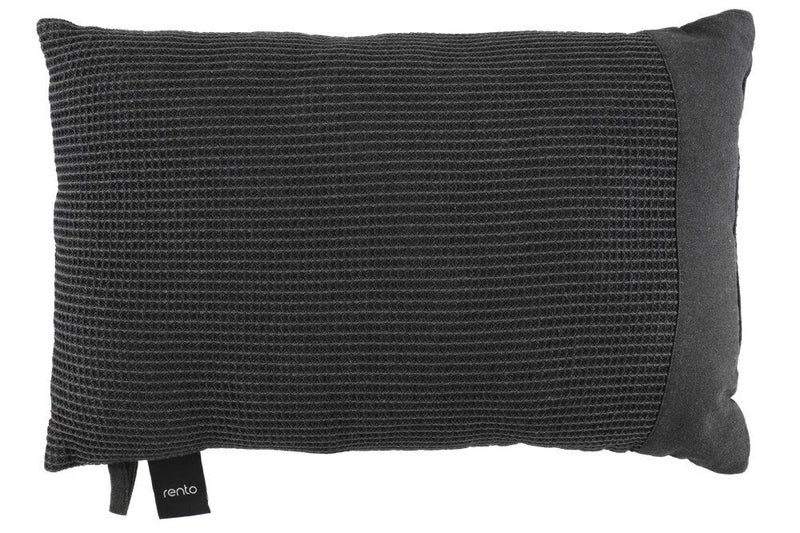 Rento Kenno stor XL saunapude 50x33 cm, sort/gr&aring;