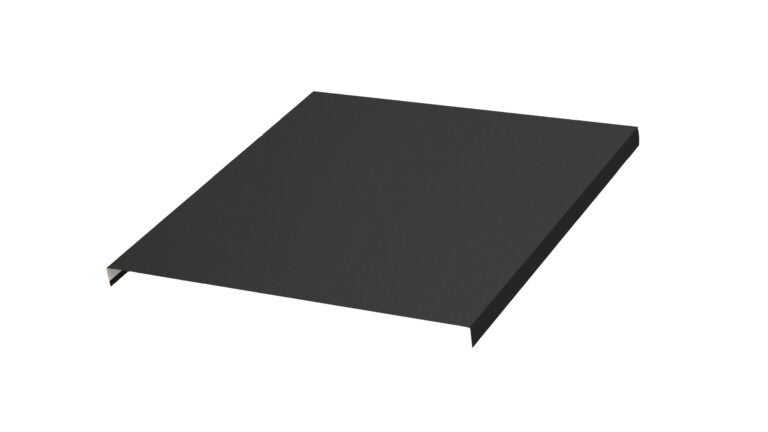 Gennemf&oslash;ringsforl&aelig;ngerplade 655x1100mm Sort No.1, til tegl- og st&aring;lpladetage